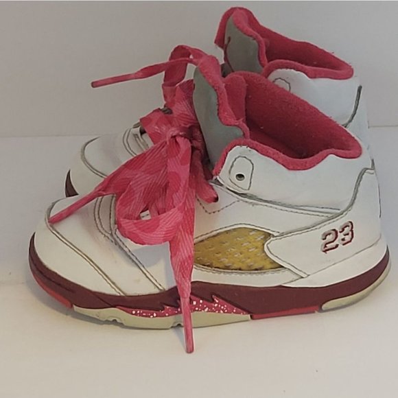 AIR JORDAN 5 Retro Infant Running Shoes 7C - Picture 3 of 8
